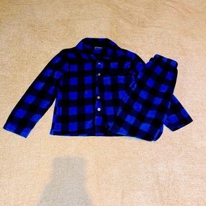 5-6 Boys Buffalo Plaid sleep set